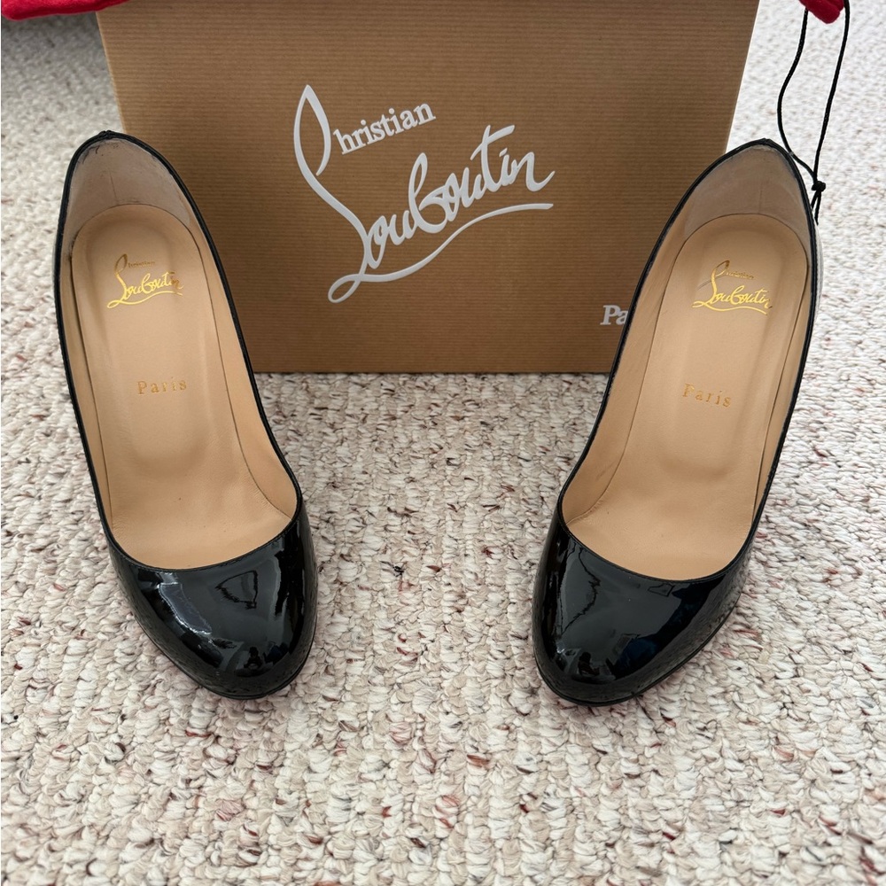 Christian Louboutin Black Patent Heels